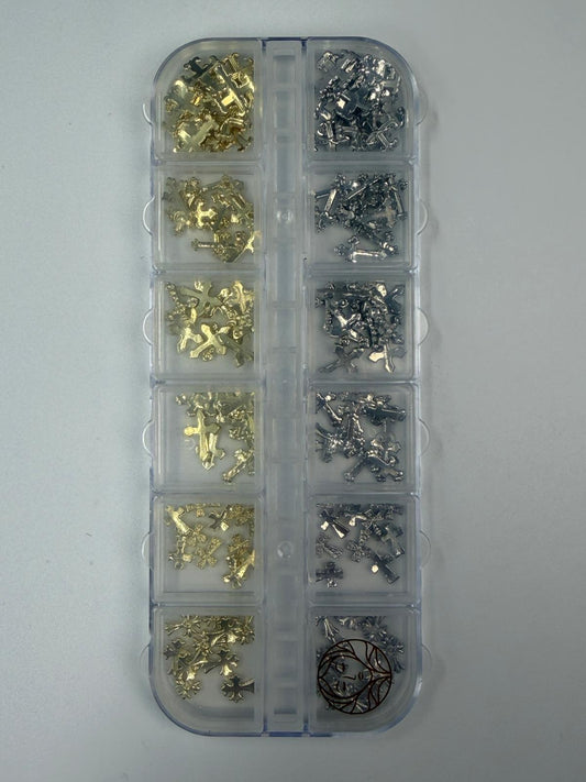 CROSS TRAY SILVER & GOLD