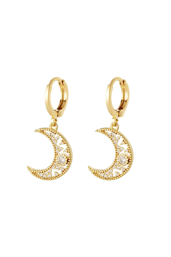SPARKELING MOON EARRINGS