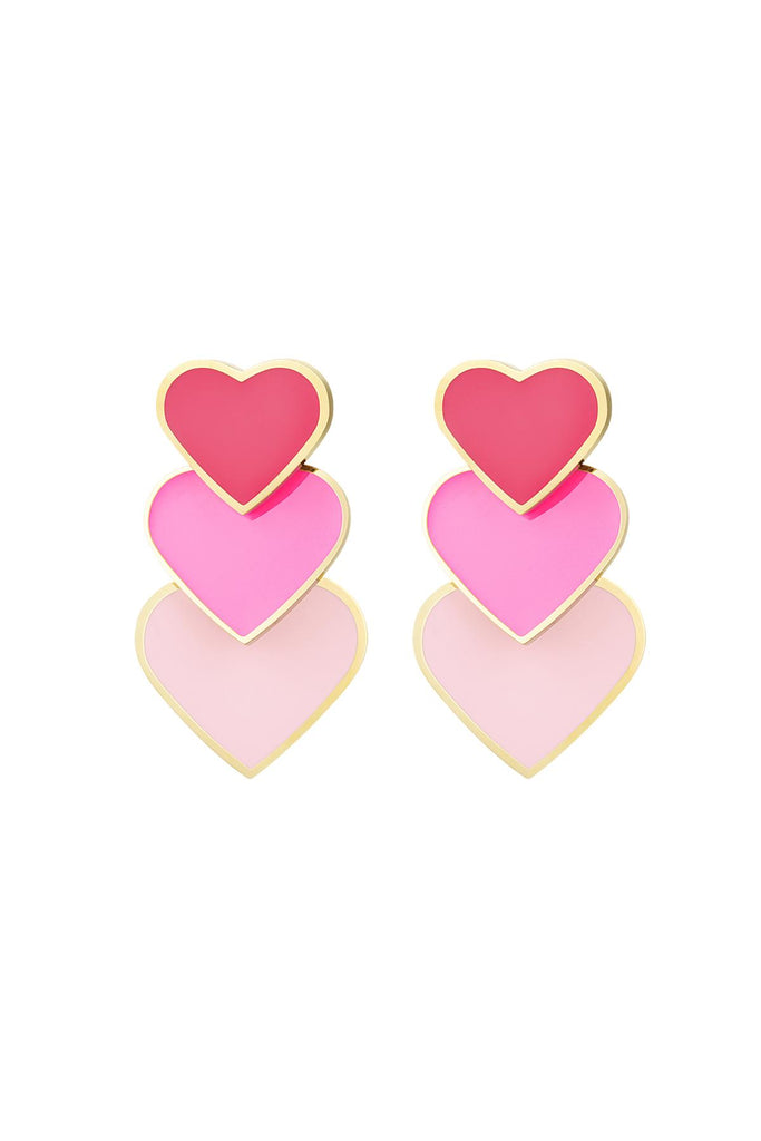 COLOURFUL HEARTS EARRINGS