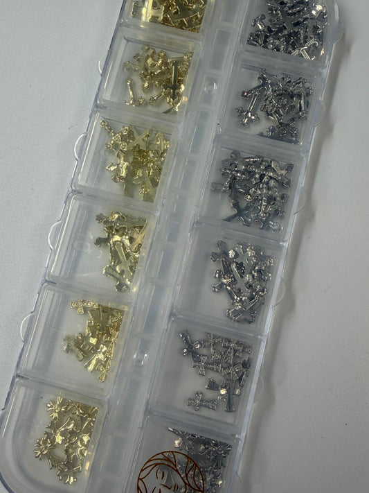 CROSS TRAY SILVER & GOLD