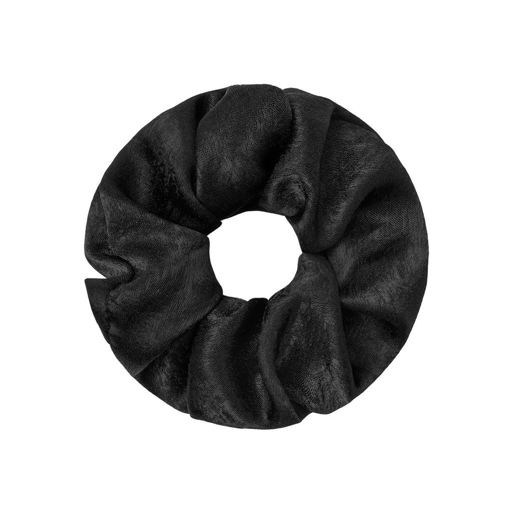 SCRUNCHIE SATIN FEEL BLACK