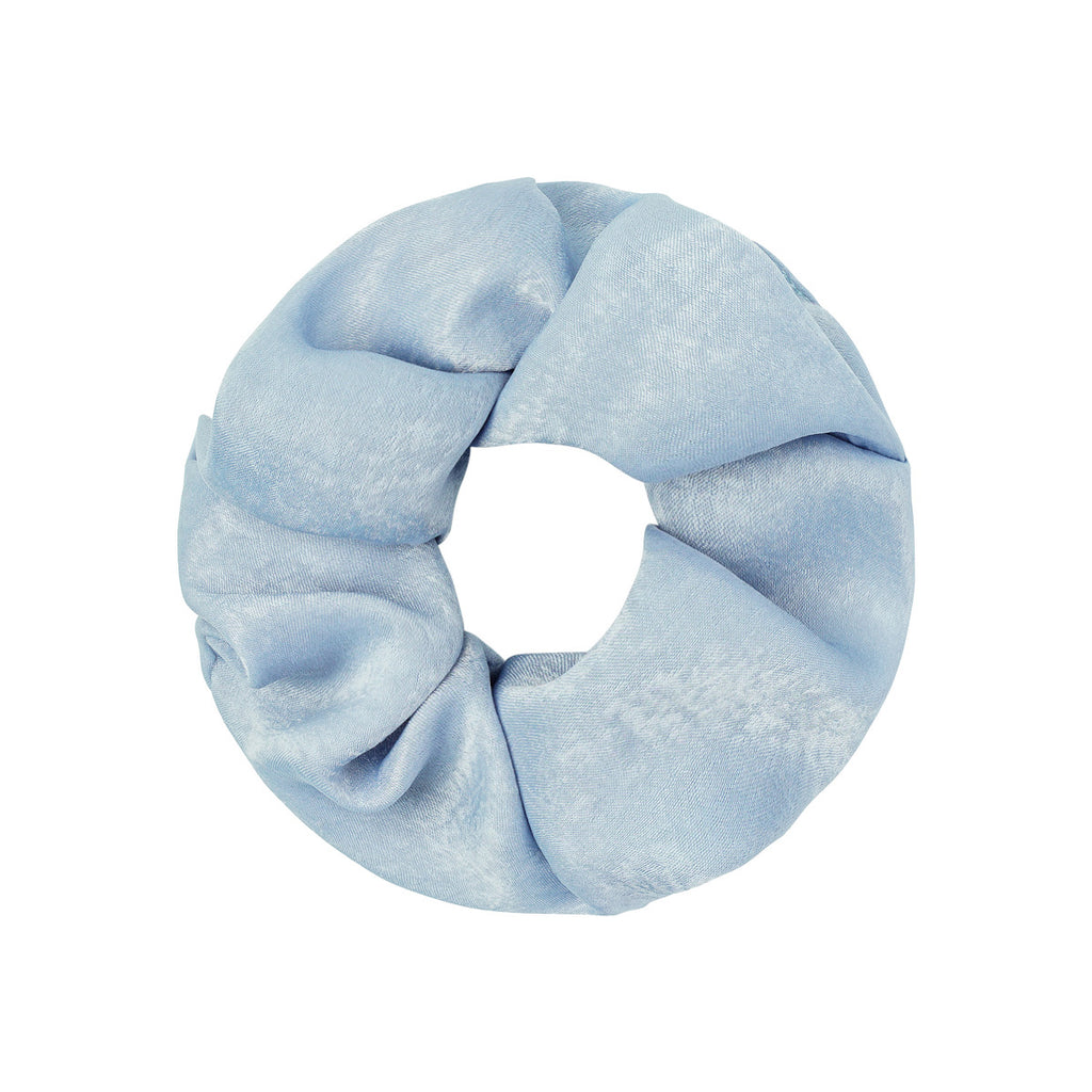 SCRUNCHIE SATIN FEEL BLUE