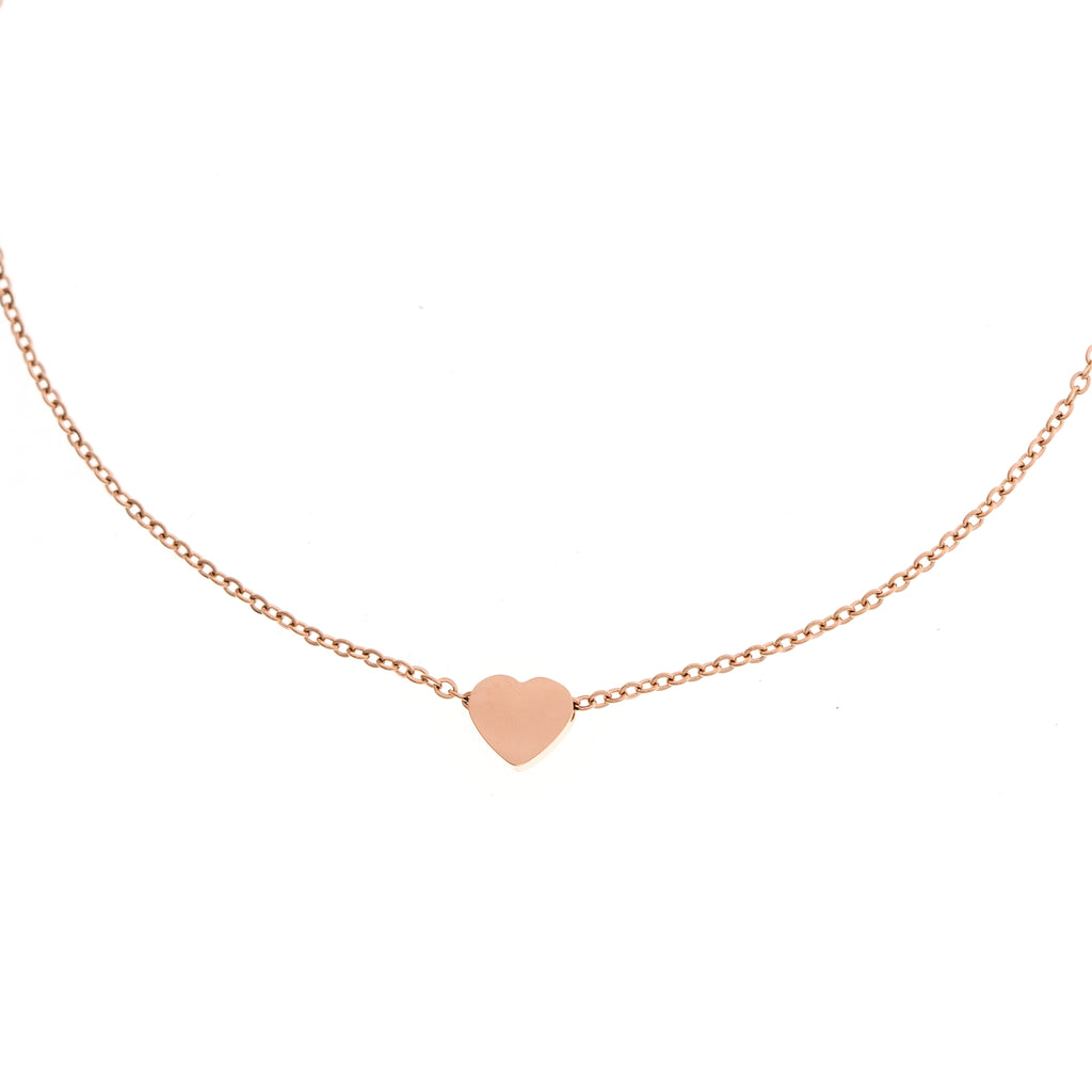 Move your heart necklace rosegold